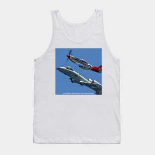 P-51D Mustang and A-10 in USAF Heritage Flight Tank Top